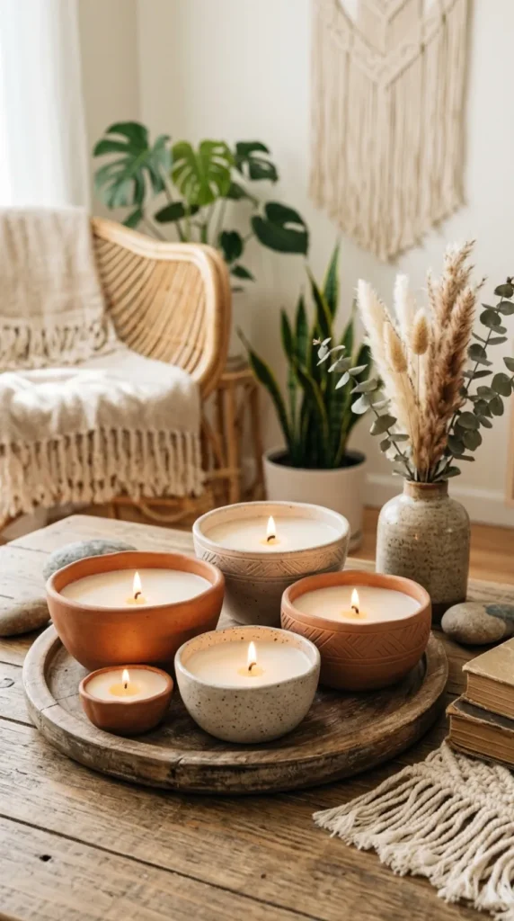 boho candle decor ideas