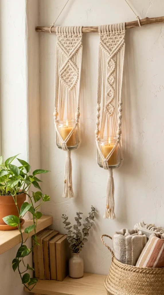 boho candle decor ideas