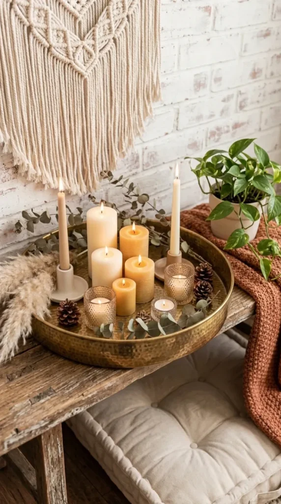boho candle decor ideas