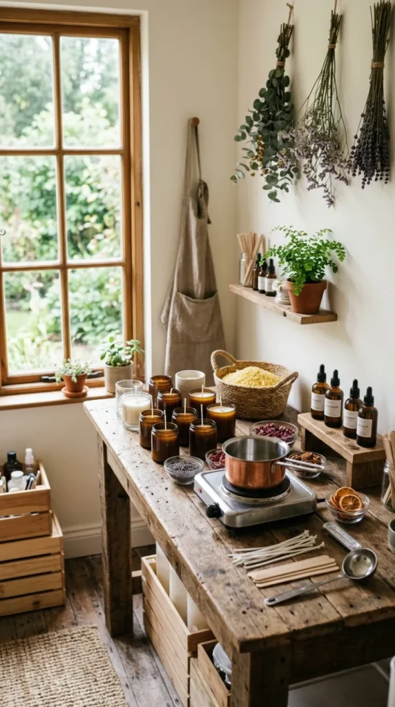 candle-making studio ideas