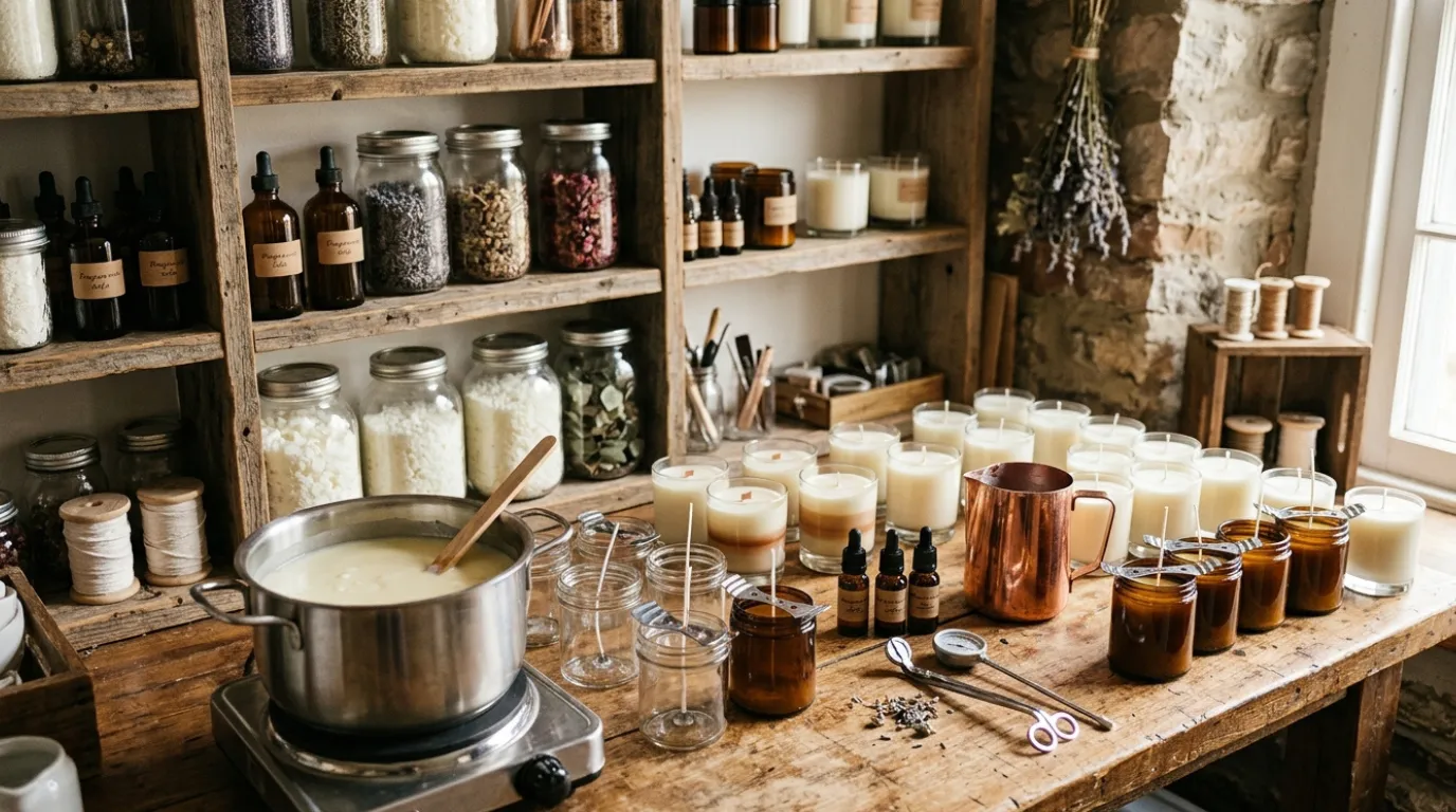 candle-making studio ideas