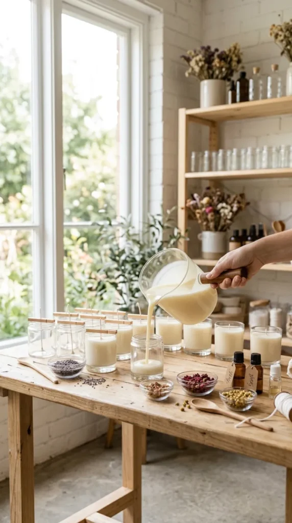 candle-making studio ideas