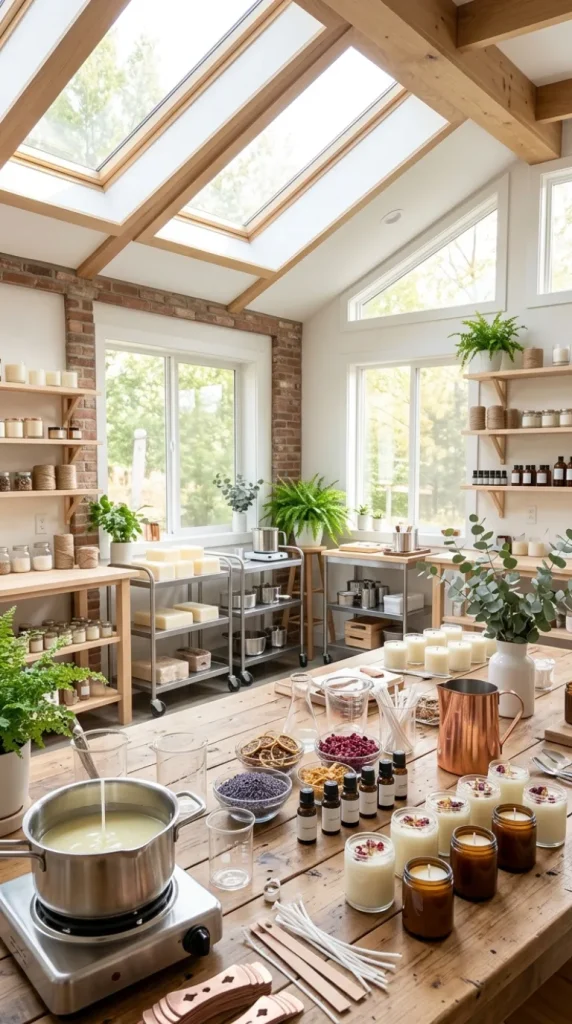 candle-making studio ideas