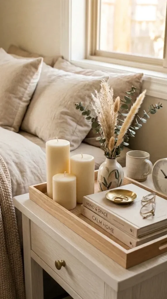 candle tray styling ideas