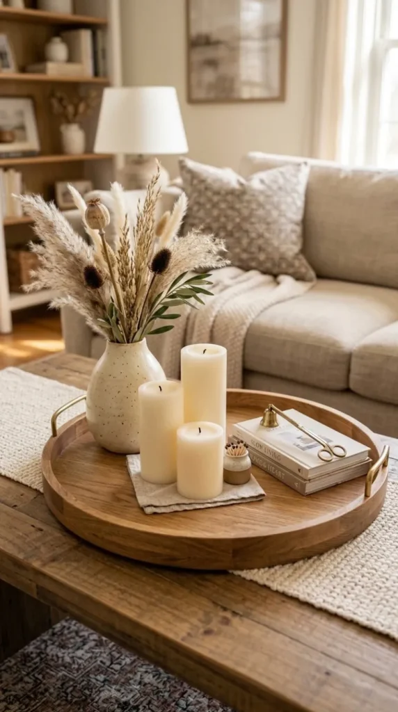 candle tray styling ideas