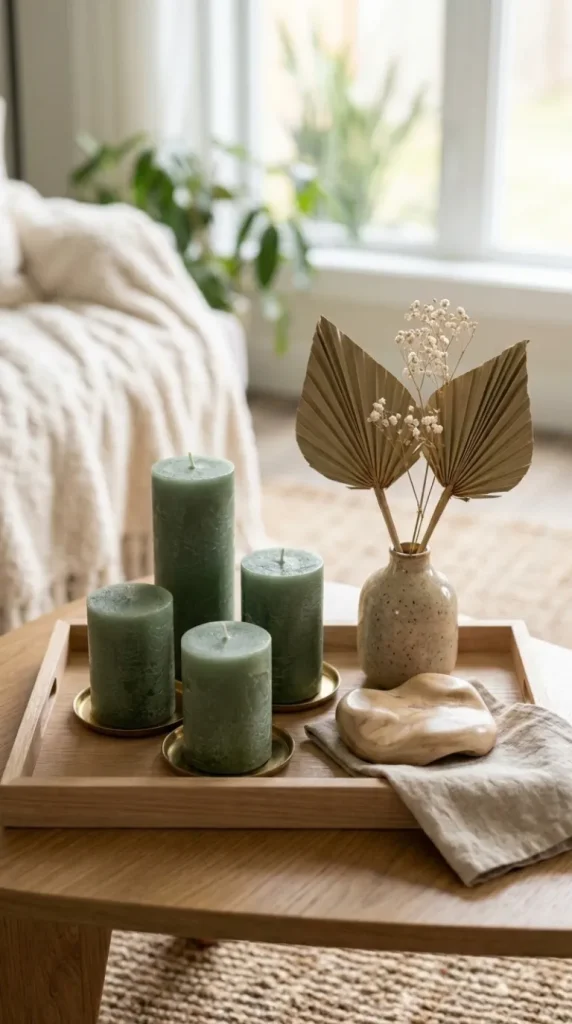 candle tray styling ideas