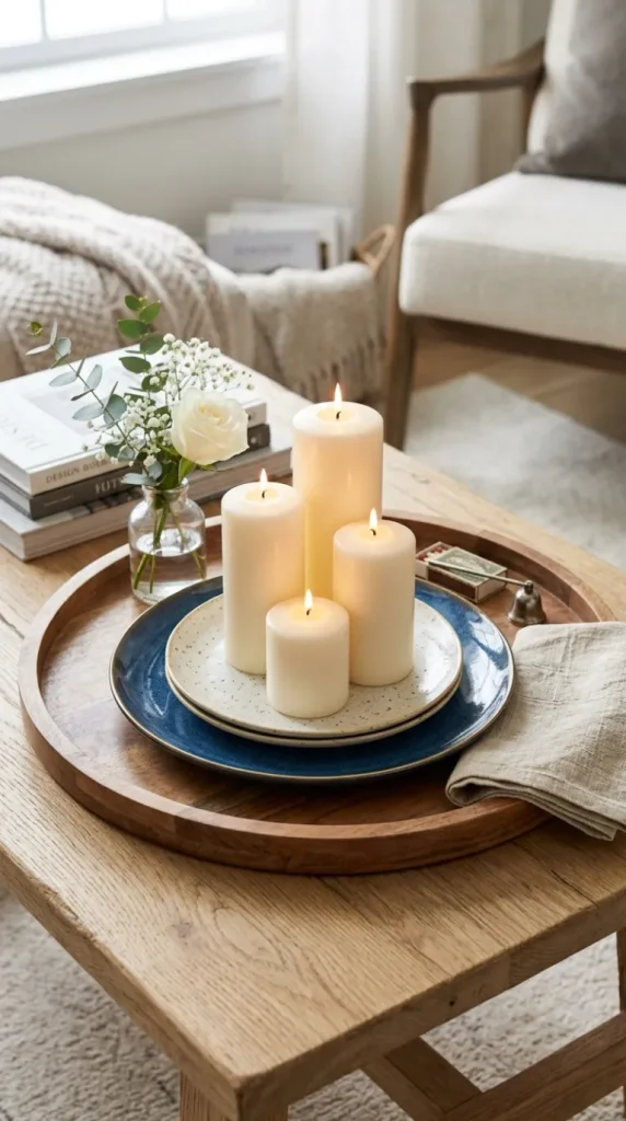 candle tray styling ideas