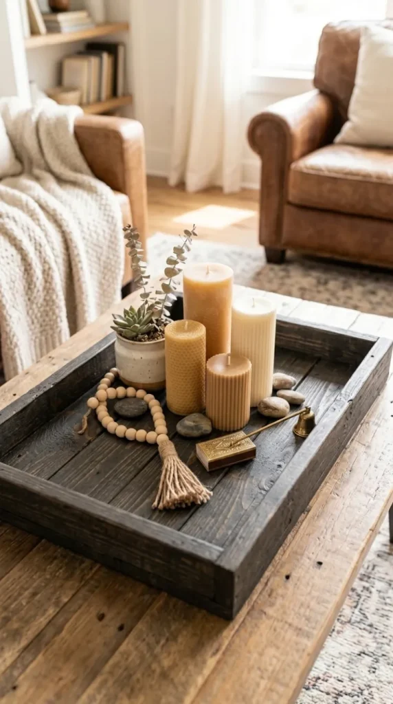 candle tray styling ideas