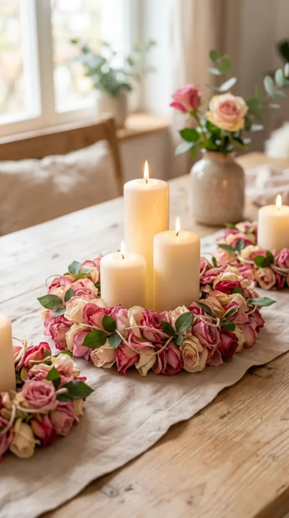 Floral Candle Decor Ideas