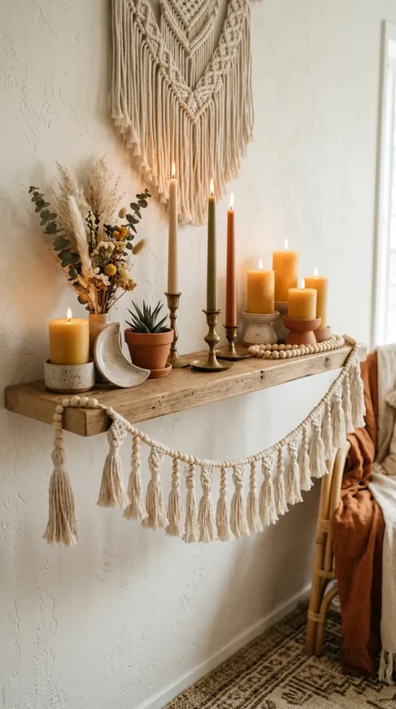 boho candle decor ideas