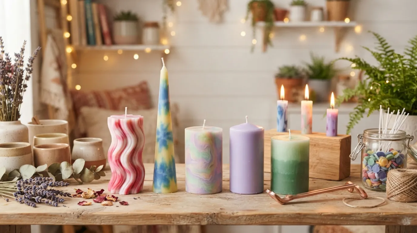 DIY candle dye ideas