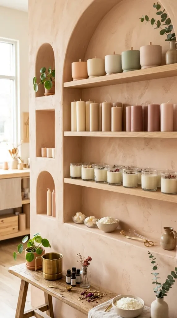candle-making studio ideas