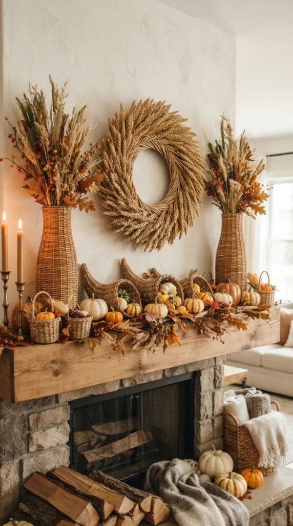 mantel fall decor ideas