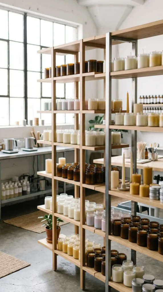 candle-making studio ideas