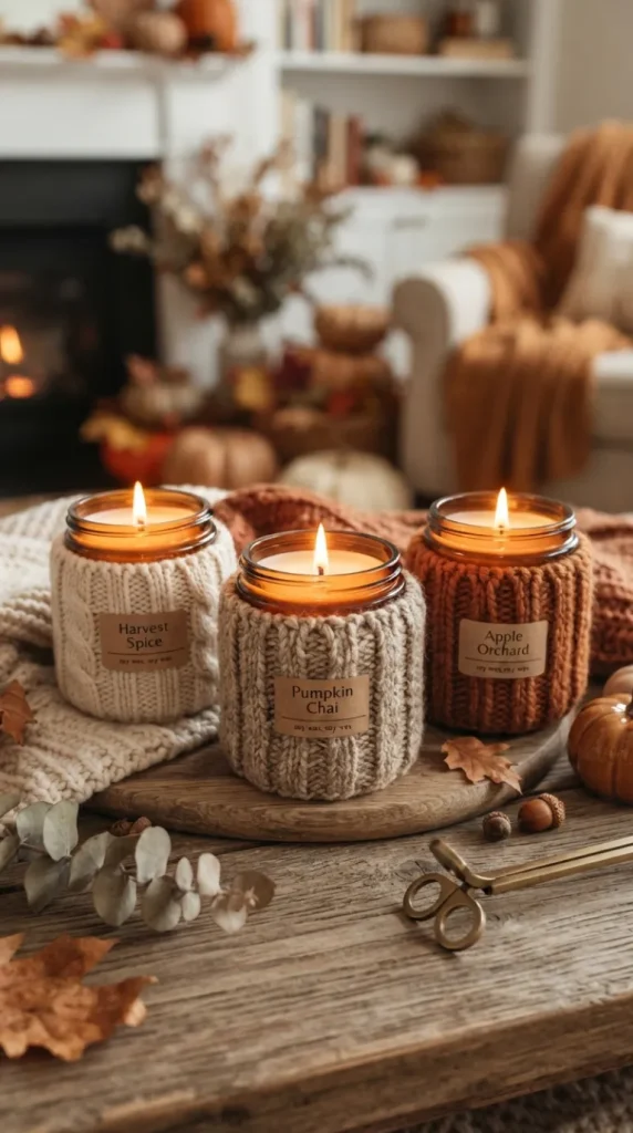 DIY fall candle ideas