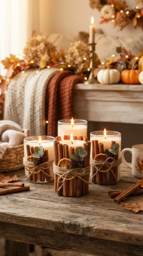 DIY fall candle ideas