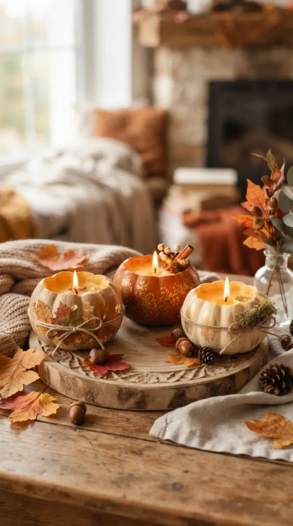 DIY fall candle ideas
