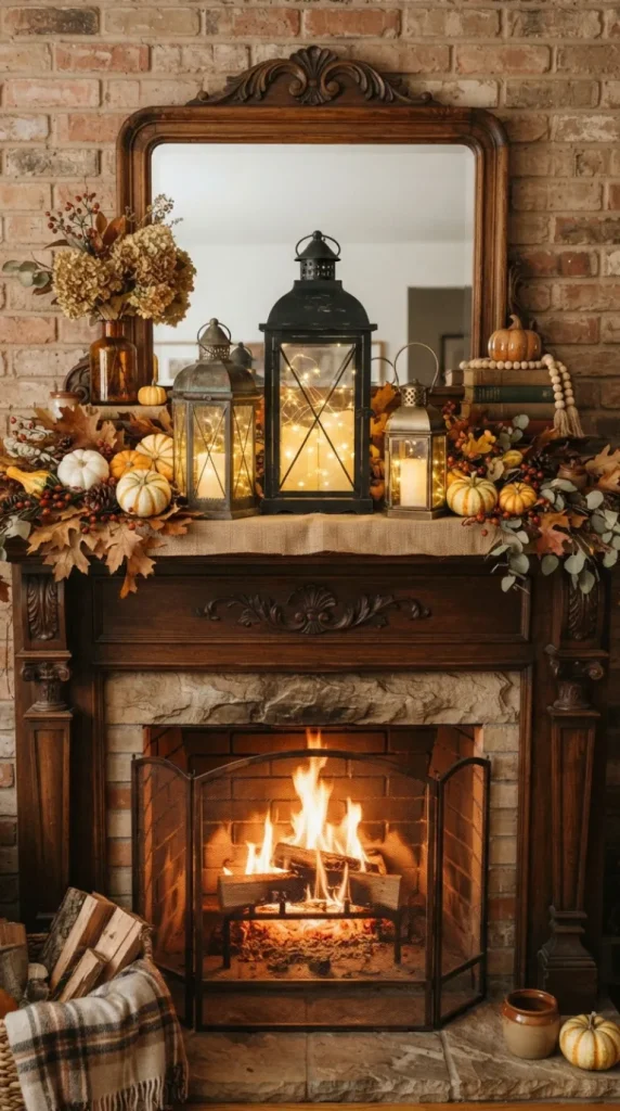 mantel fall decor ideas
