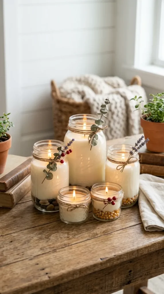 farmhouse candle decor ideas