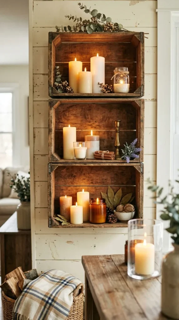 farmhouse candle decor ideas