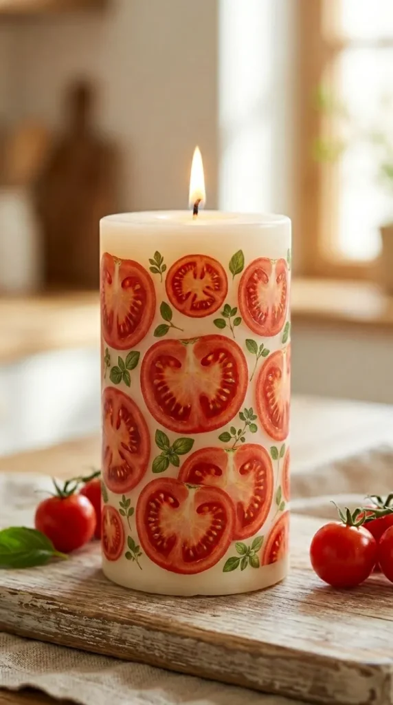 tomato candle ideas