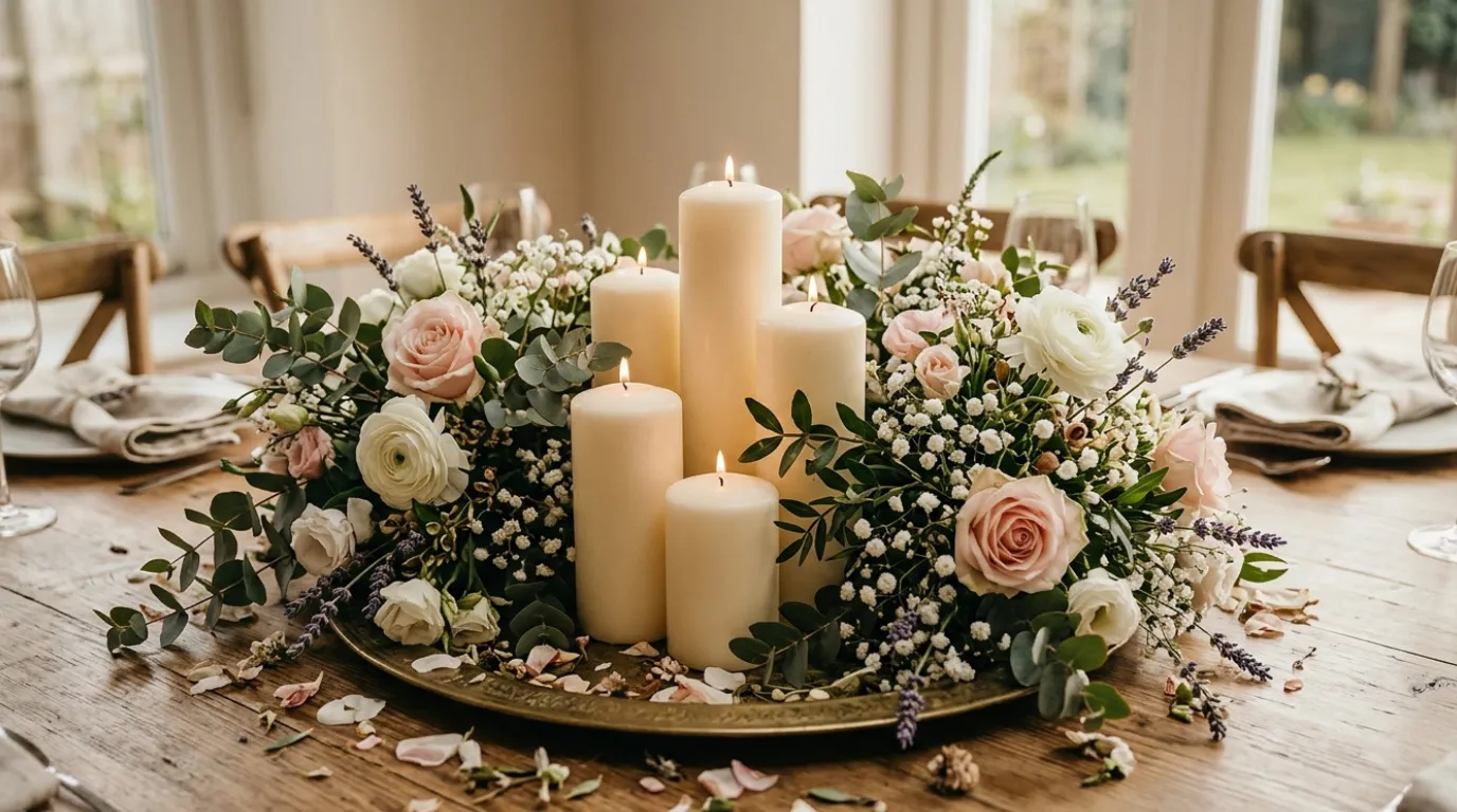 Floral Candle Decor Ideas