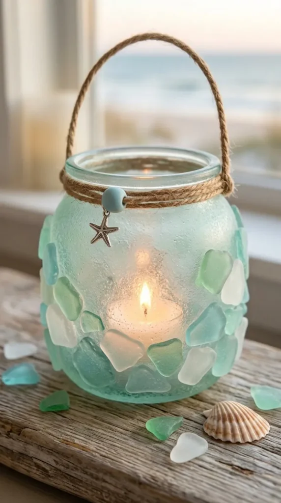 frosted glass candle holder ideas