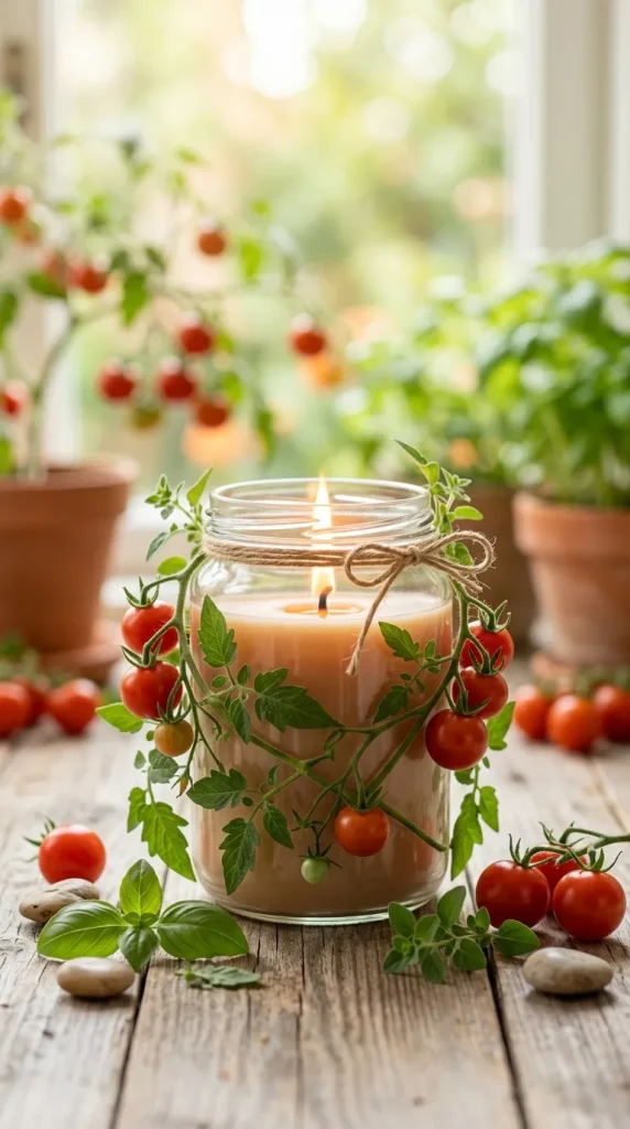 tomato shaped candle ideas