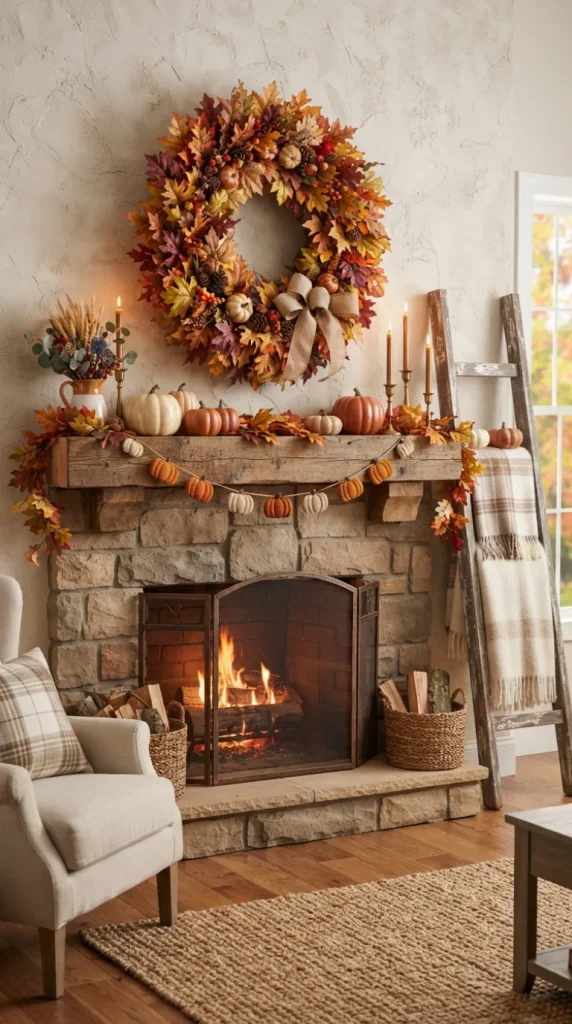 mantel fall decor ideas
