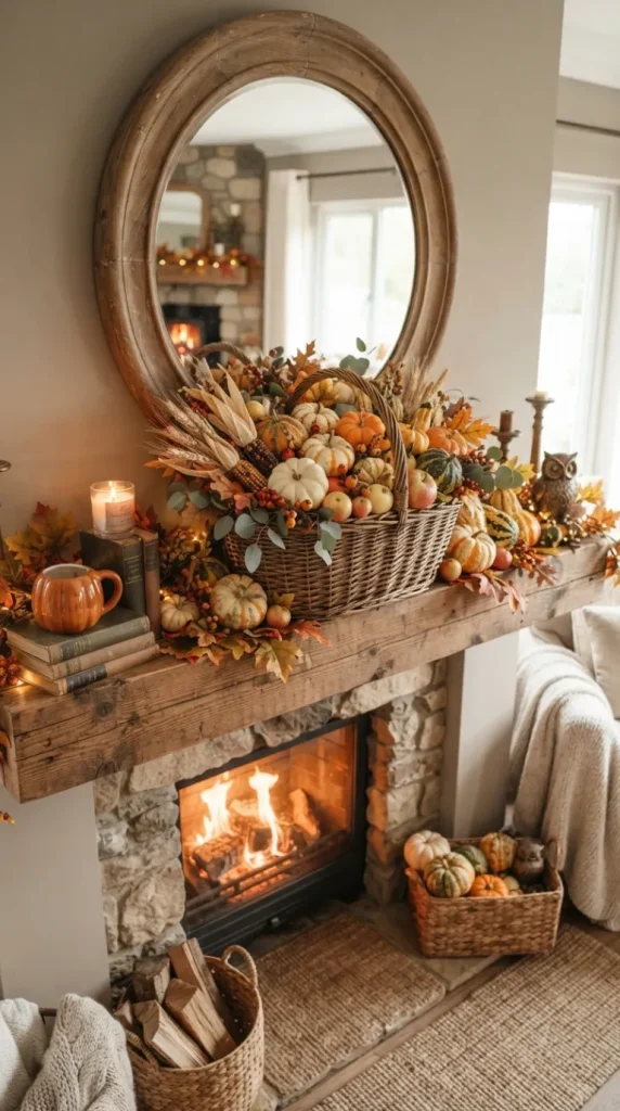 mantel fall decor ideas