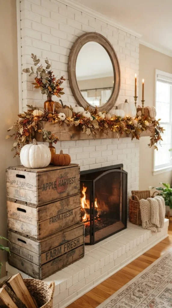 mantel fall decor ideas