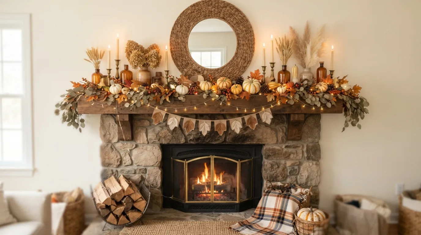 mantel fall decor ideas