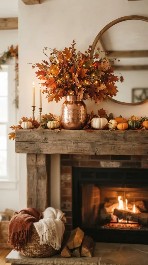 mantel fall decor ideas
