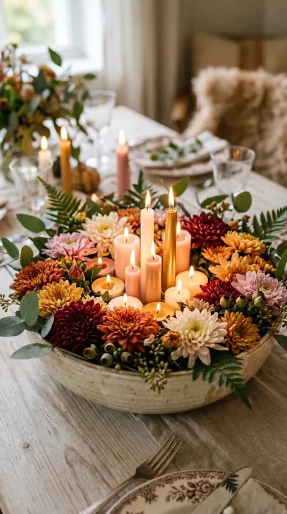 Floral Candle Decor Ideas