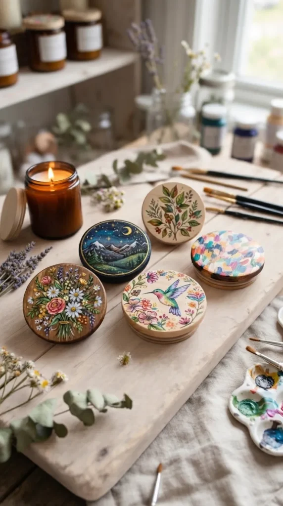 candle lid ideas