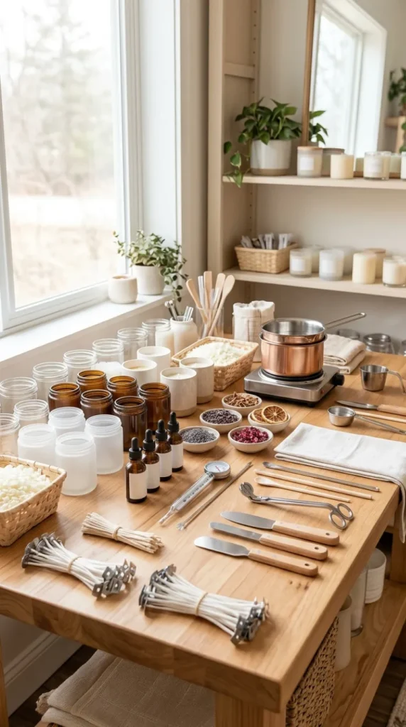 candle-making studio ideas