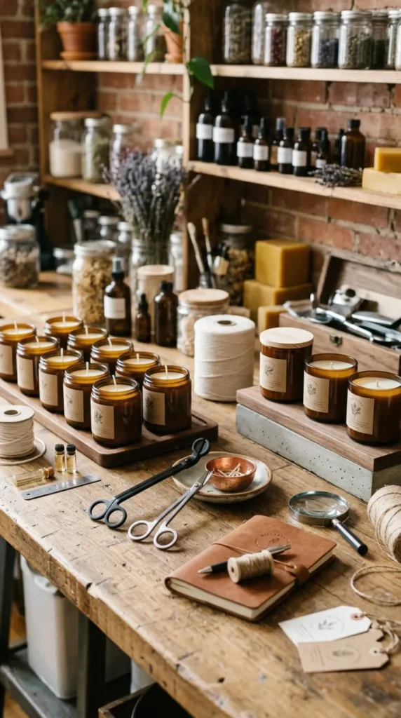 candle-making studio ideas