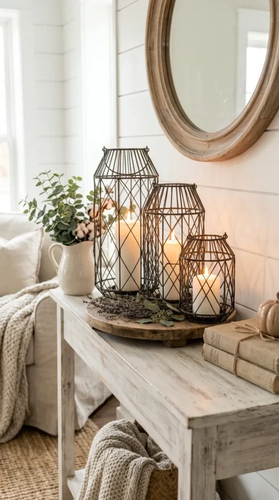 farmhouse candle decor ideas