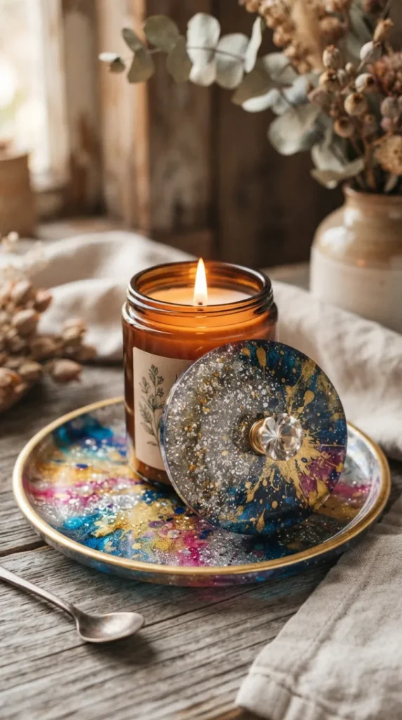 candle lid ideas