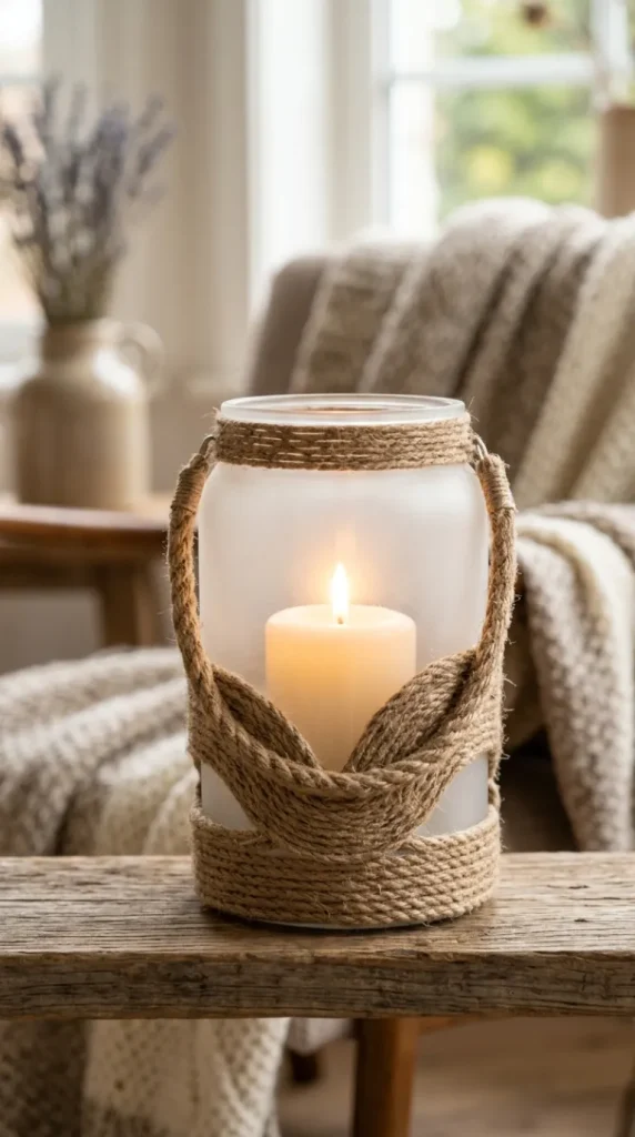 frosted glass candle holder ideas