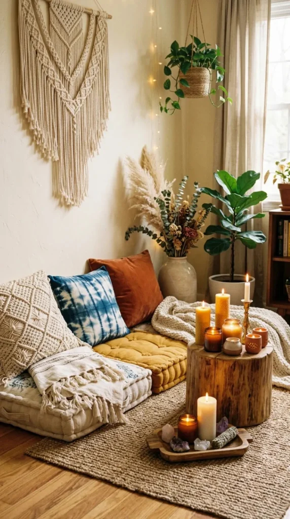 boho candle decor ideas