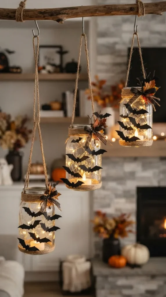 Halloween candle jar crafts