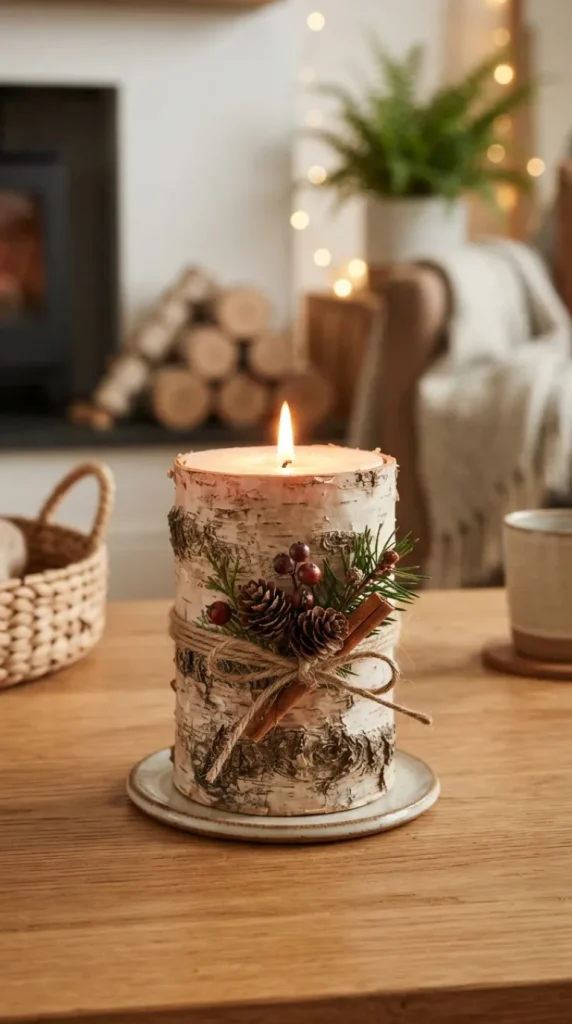 Pine Cone Candle Centerpiece Ideas