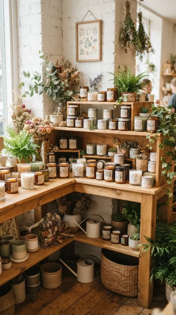 retail candle display ideas