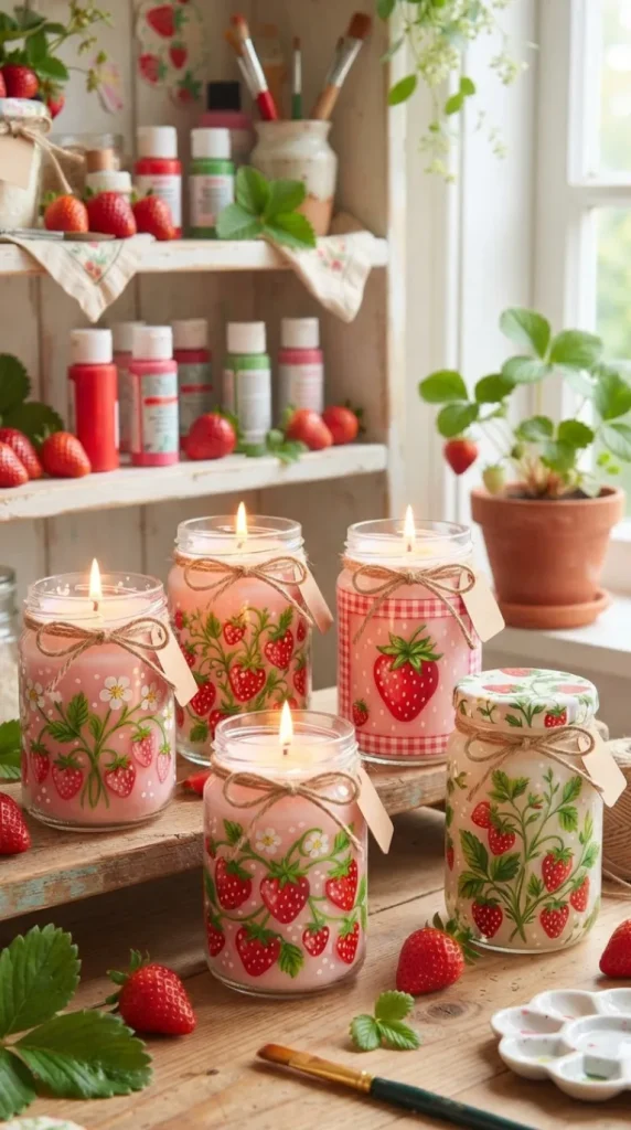 Candle jar painting ideas