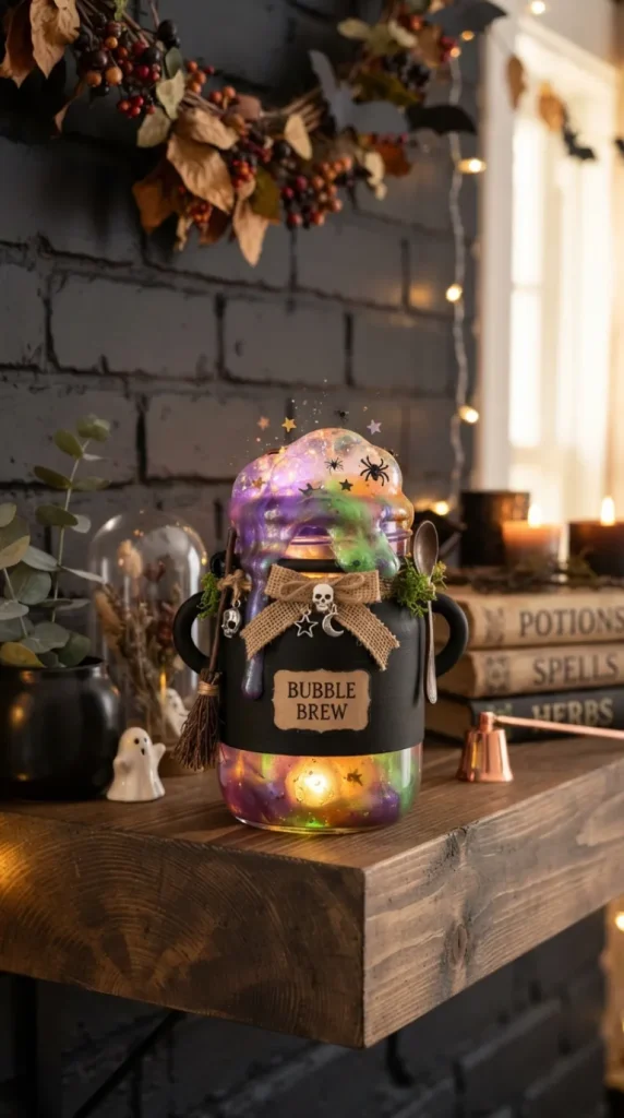 Halloween candle jar crafts