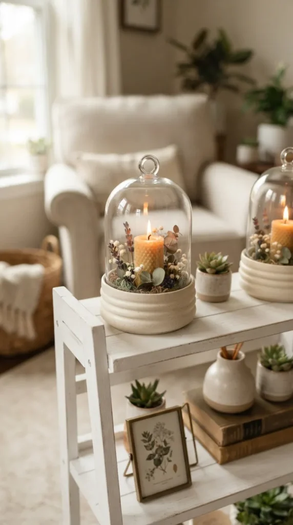 Cloche candle decor ideas