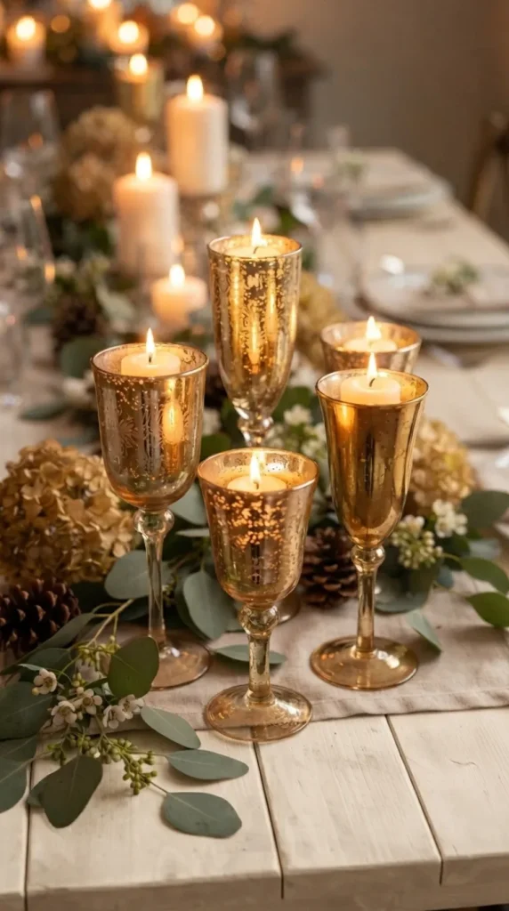 gold candle decor ideas