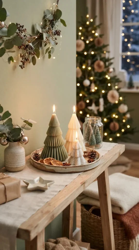 DIY Christmas candle decoration ideas