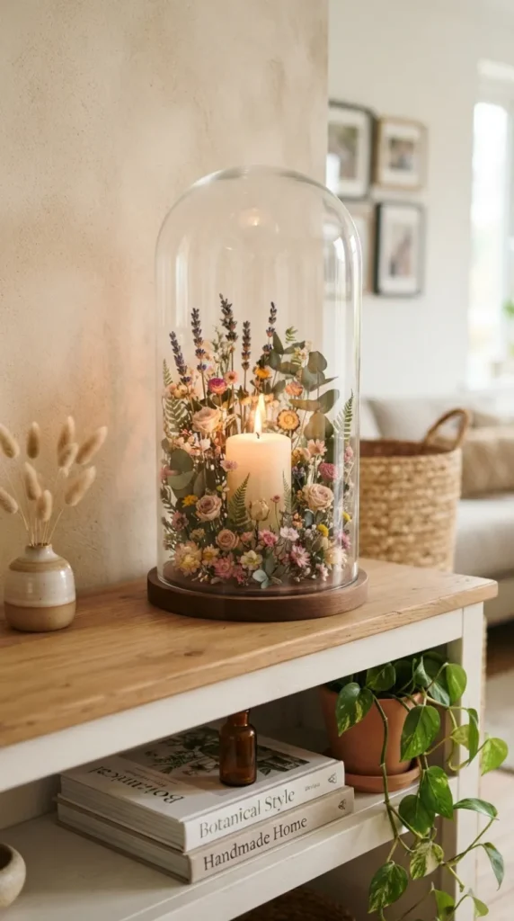 Cloche candle decor ideas
